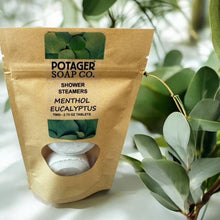 Load image into Gallery viewer, Shower Steamer - Menthol Eucalyptus - 2 pk