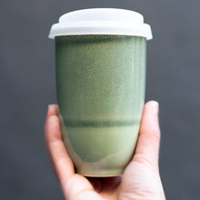 Load image into Gallery viewer, Emerald 12oz Ceramic Travel Mug – Reusable & Stylish