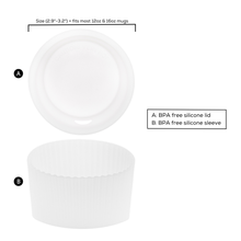 Load image into Gallery viewer, Clear Lid & Sleeve Set – BPA-Free Fit for 12oz Travel Mugs