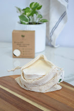 Load image into Gallery viewer, Hemp Cotton Rounds 10 Pack with Mesh Cotton Laundry Bag