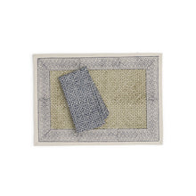 Load image into Gallery viewer, BLUE VALLEY Napkin (set of 4), Hand Block Printed Cotton
