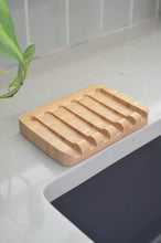 Load image into Gallery viewer, Bamboo Draining Soap Dish