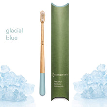 Load image into Gallery viewer, Glacial Blue Truthbrush with Medium Castor Oil Bristles