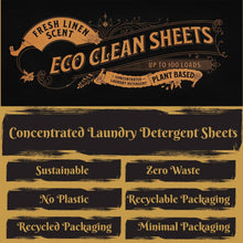 Load image into Gallery viewer, Eco Clean Sheets | Concentrated Laundry Detergent