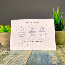 Load image into Gallery viewer, Christmas Trees Christmas Plantable Xmas Card | Wildflowers