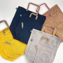 Load image into Gallery viewer, 100% cotton gauze net eco produce bags with handle - large