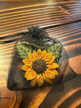 Load image into Gallery viewer, Sunflower Macrame Necklace Handmade in Costa Rica