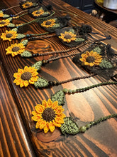 Load image into Gallery viewer, Sunflower Macrame Necklace Handmade in Costa Rica