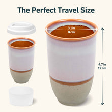 Load image into Gallery viewer, Horizon Ceramic Travel Mug – 12oz with Lid & Sleeve