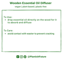 Load image into Gallery viewer, Wooden Essential Oil Diffuser for Home | Incense Holder