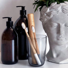 Load image into Gallery viewer, Storm Grey Toothbrush With Soft Castor Oil Bristles