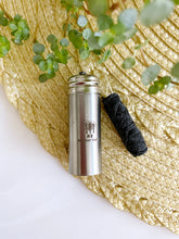 Load image into Gallery viewer, VEGAN Biodegradable Bamboo Charcoal Dental Floss in Stainless Steel