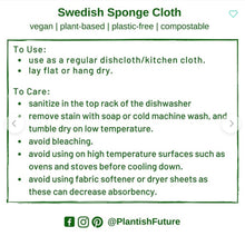 Load image into Gallery viewer, Leaf Swedish Sponge Cloth | Plantish