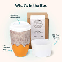 Load image into Gallery viewer, Grapefruit 12oz Ceramic Travel Mug
