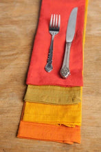 Load image into Gallery viewer, Cotton Napkins | Handwoven | Harvest | Set of 4 | Fair Trade
