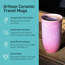 Load image into Gallery viewer, Astral Bloom 16oz Ceramic Travel Mug
