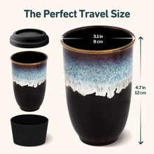 Load image into Gallery viewer, Monsoon Ceramic Mug – 12oz Reusable Cup with Lid
