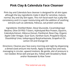 Pink Clay Face Wash | A.B. by Cedar & Sage Mercantile
