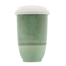 Load image into Gallery viewer, Emerald 12oz Ceramic Travel Mug – Reusable &amp; Stylish
