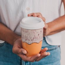 Load image into Gallery viewer, Grapefruit 12oz Ceramic Travel Mug

