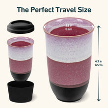 Load image into Gallery viewer, Eclipse 12oz Ceramic Travel Mug – (Includes Lid &amp; Band)
