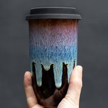 Load image into Gallery viewer, Monsoon Ceramic Travel Mug – 16oz with Lid &amp; Sleeve
