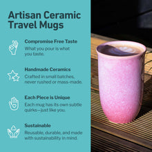 Load image into Gallery viewer, Astral Bloom 12oz Ceramic Travel Mug
