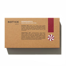 Load image into Gallery viewer, North Pole Shampoo &amp; Conditioner Bar Travel Set - peppermint cream for oily/normal hair
