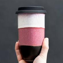 Load image into Gallery viewer, Eclipse 12oz Ceramic Travel Mug – (Includes Lid &amp; Band)
