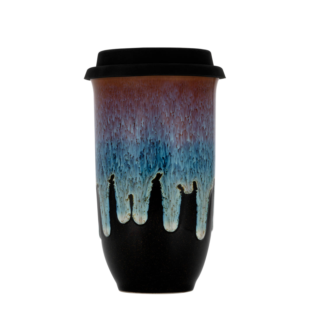 Monsoon Ceramic Travel Mug – 16oz with Lid & Sleeve