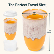 Load image into Gallery viewer, Grapefruit 12oz Ceramic Travel Mug
