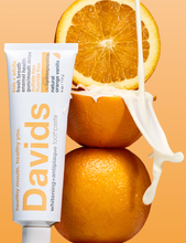 Load image into Gallery viewer, Davids kids + adults nano-hydroxyapatite premium toothpaste  /  orange vanilla
