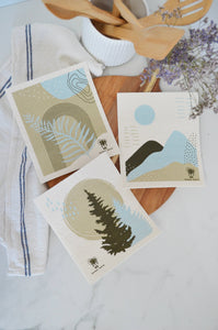 Swedish Dishcloths: Forest 3-pack