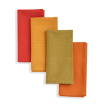 Load image into Gallery viewer, Cotton Napkins | Handwoven | Harvest | Set of 4 | Fair Trade
