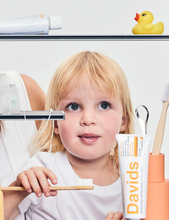 Load image into Gallery viewer, Davids kids + adults nano-hydroxyapatite premium toothpaste  /  orange vanilla
