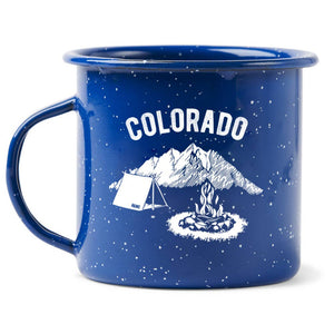 Colorado Campsite Enamel Mug - 18 oz.