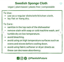 Load image into Gallery viewer, Leaf Swedish Sponge Cloth | Plantish
