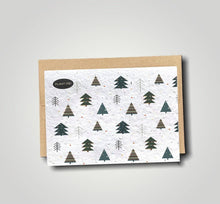 Load image into Gallery viewer, Christmas Trees Christmas Plantable Xmas Card | Wildflowers
