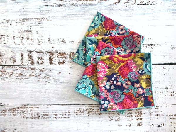 Cloth Napkins | Cocktail | Midnight Floral